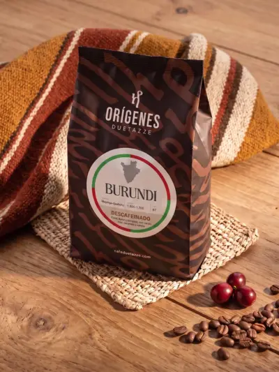 Café de Burundi descafeinado en grano