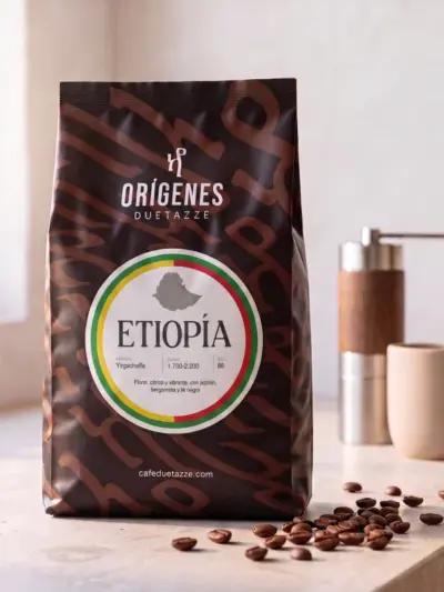 Café de Etiopía en grano