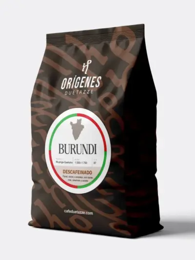 Comprar café de Burundi descafeinado de especialidad en grano | Orígenes Duetazze