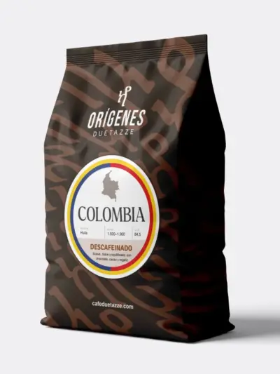 Comprar café colombiano descafeinado de especialidad en grano | Orígenes Duetazze